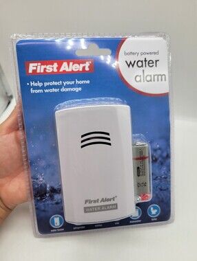 Water Alarm First Alert WA100 Battery Operated Water Alarm New Sealed